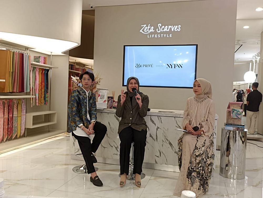 "The Talking Point" Jadi Koleksi Zeta Prive di NYFW 2023, Anggun!