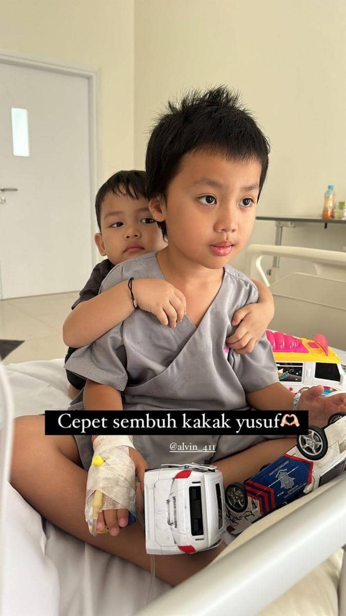 potret Alvin Faiz jenguk Yusuf (instagram.com/hennyyrahman)