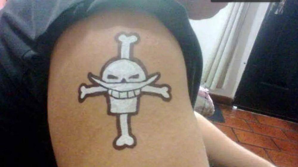 tato One Piece kocak (instagram.com/awreceh.id)