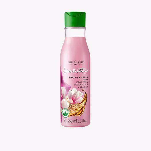 Love Nature Shower Cream Pampering Sesame Oil & Magnolia (dok. Oriflame)