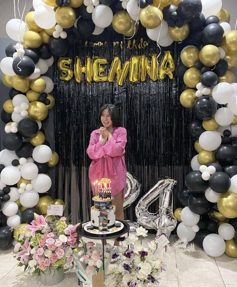 potret perayaan ultah ke-24 Shenina Cinnamon (instagram.com/angga)