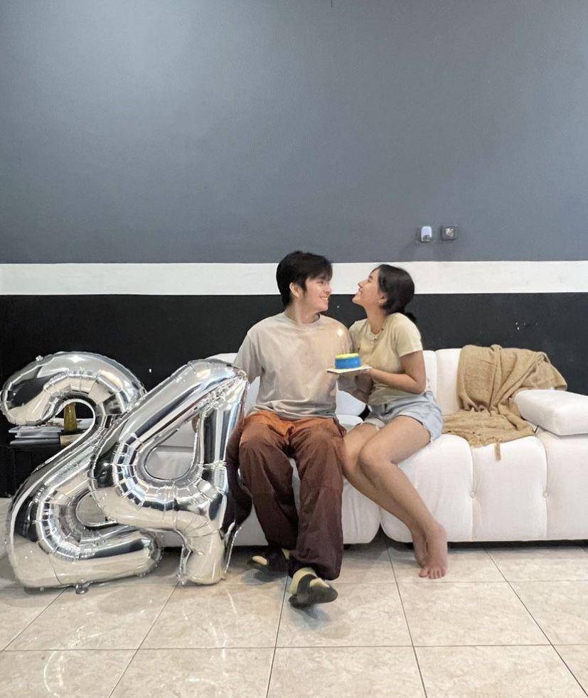 potret perayaan ultah ke-24 Shenina Cinnamon (instagram.com/angga)