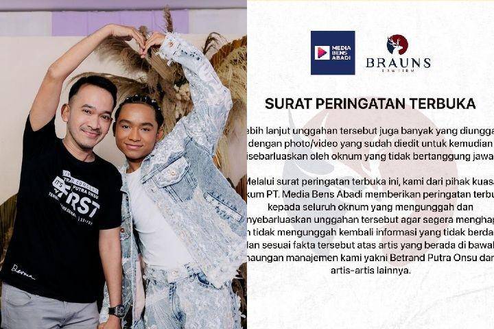 potret Betrand Peto dan Ruben Onsu (instagram.com/betrandpetoputraonsu)