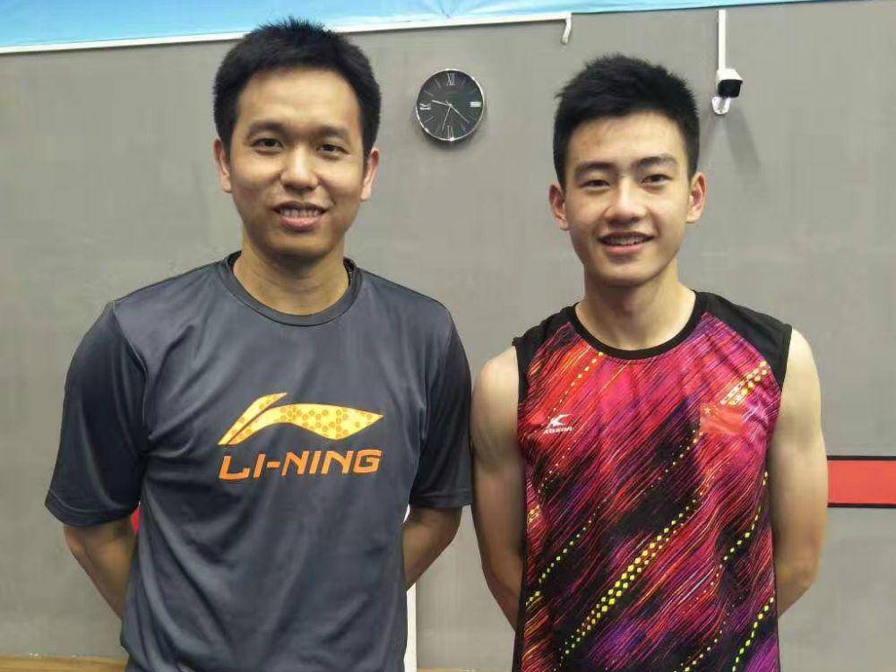 Wang Chang bersama Hendra Setiawan (weibo.cn/Wang Chang)