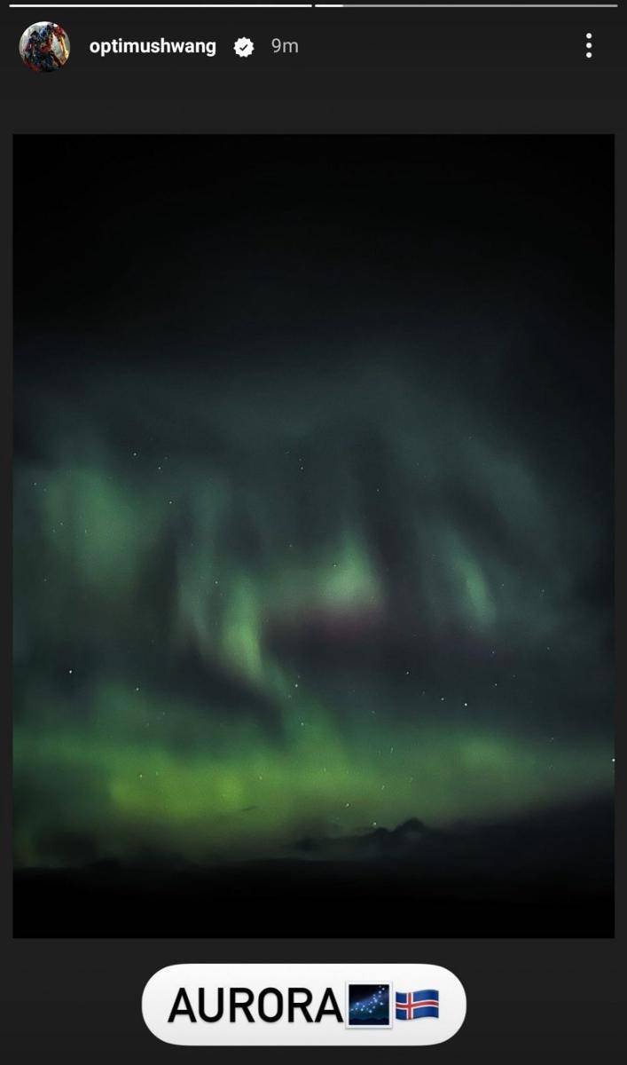 Hwang Min Hyun di Islandia (instagram.com/optimushwang)