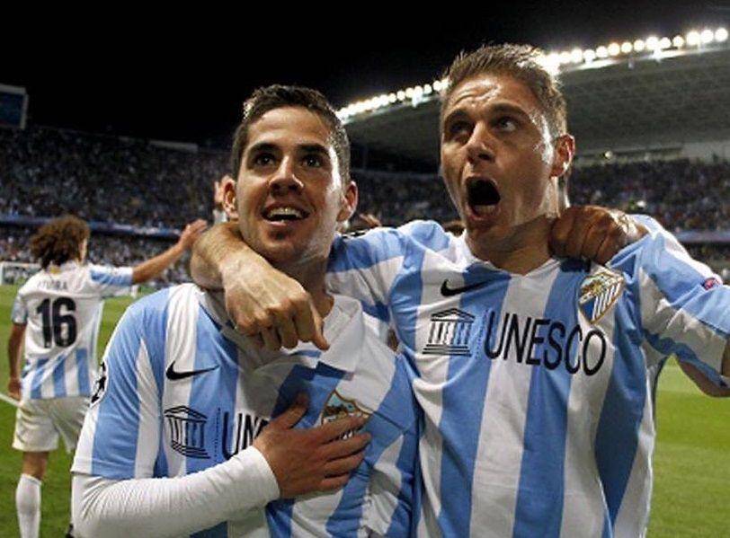 Isco (kiri) ketika bermain untuk Malaga. (instagram.com/iscoalarcon)