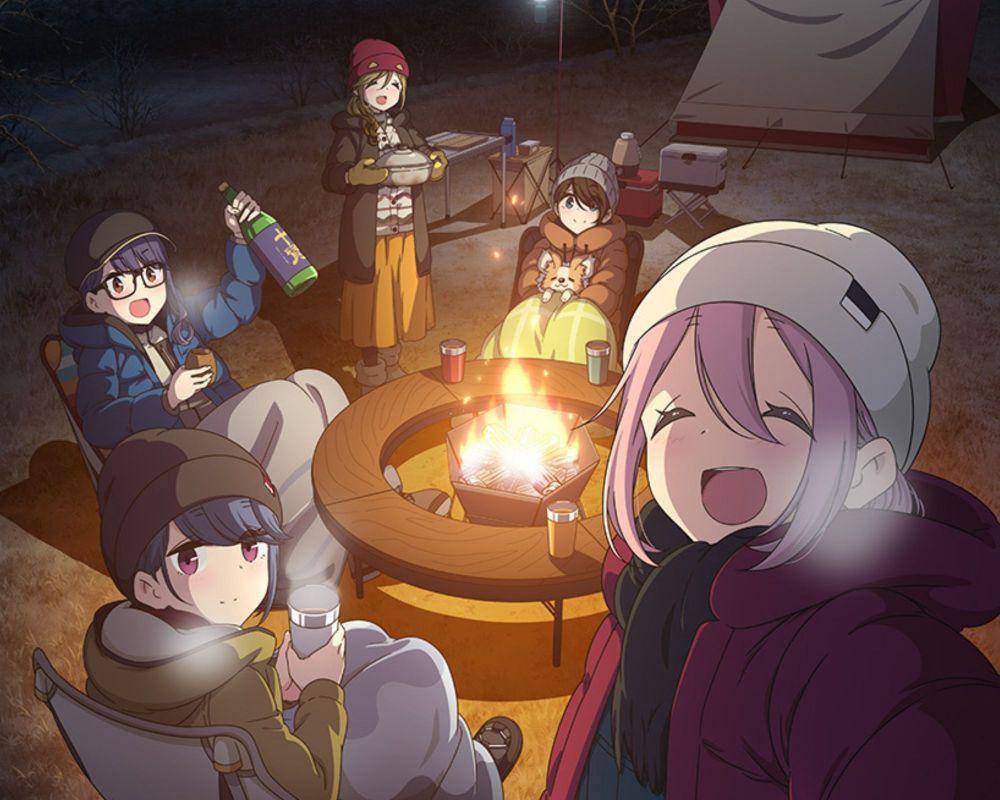 Poster Laid-Back Camp (dok. C-Station/Laid-Back Camp)