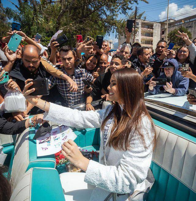 Potret Penyambutan Amanda Dudamel di Mérida, Venezuela Usai Jadi Juara Kedua Miss Universe 2022 (Instagram.com/amandadudamel)
