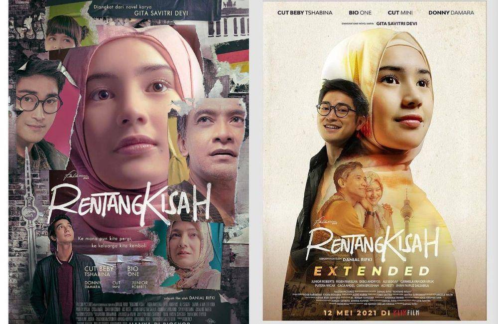 kolase poster dari dua versi film Rentang Kisah (dok. Falcon Pictures/Rentang Kisah)
