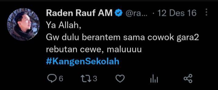 cuitan kangen sekolah (twitter.com/radenrauf)