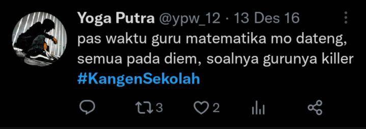 cuitan kangen sekolah (twitter.com/ypw_12)