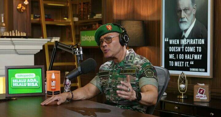 Deddy Corbuzier dan Danjen Kopassus (youtube.com/Deddy Corbuzier)
