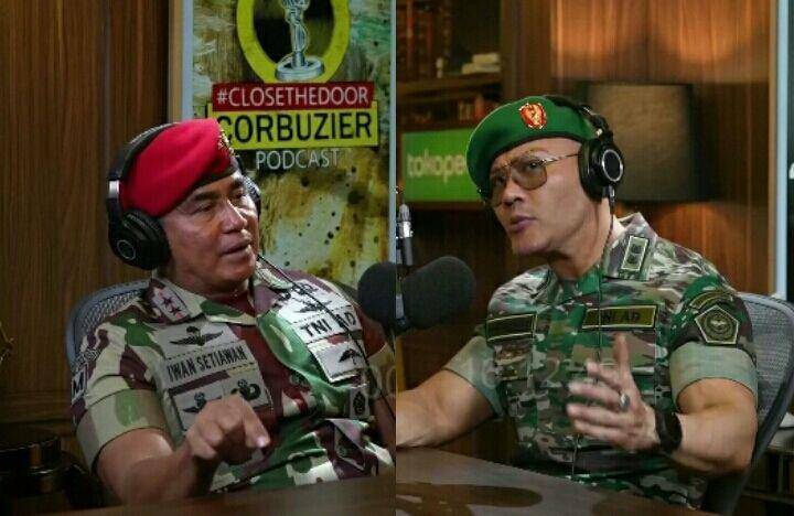 Deddy Corbuzier dan Danjen Kopassus (youtube.com/Deddy Corbuzier)