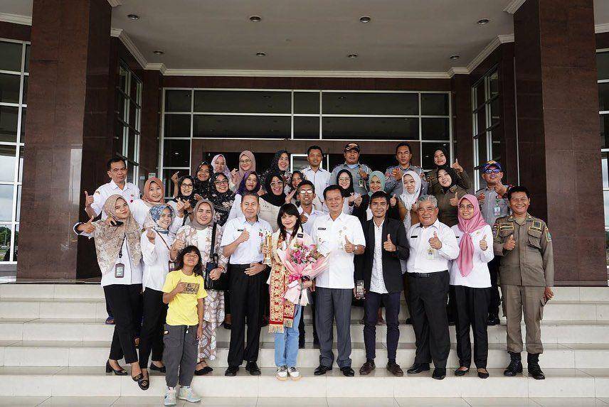 kepulangan Sridevi ke Prabumulih (instagram.com/ protokol.prabumulih)
