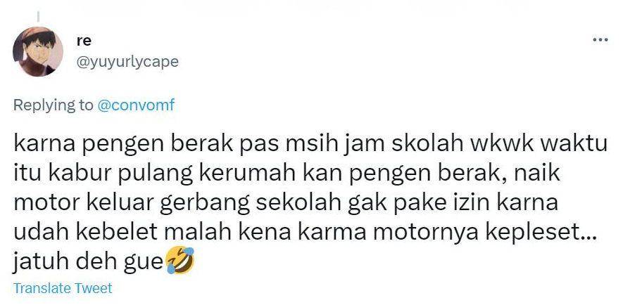 curhatan jatuh dari motor (twitter.com/convomfs)