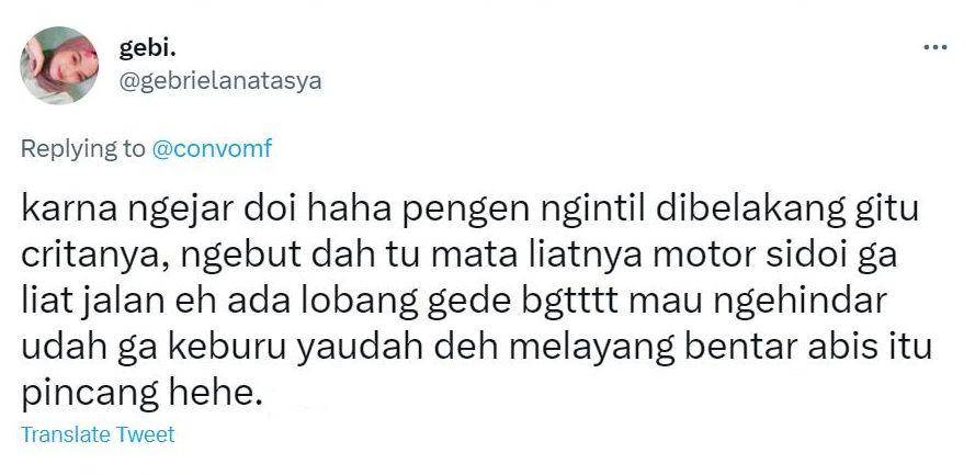 curhatan jatuh dari motor (twitter.com/convomfs)