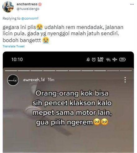 curhatan jatuh dari motor (twitter.com/convomfs)