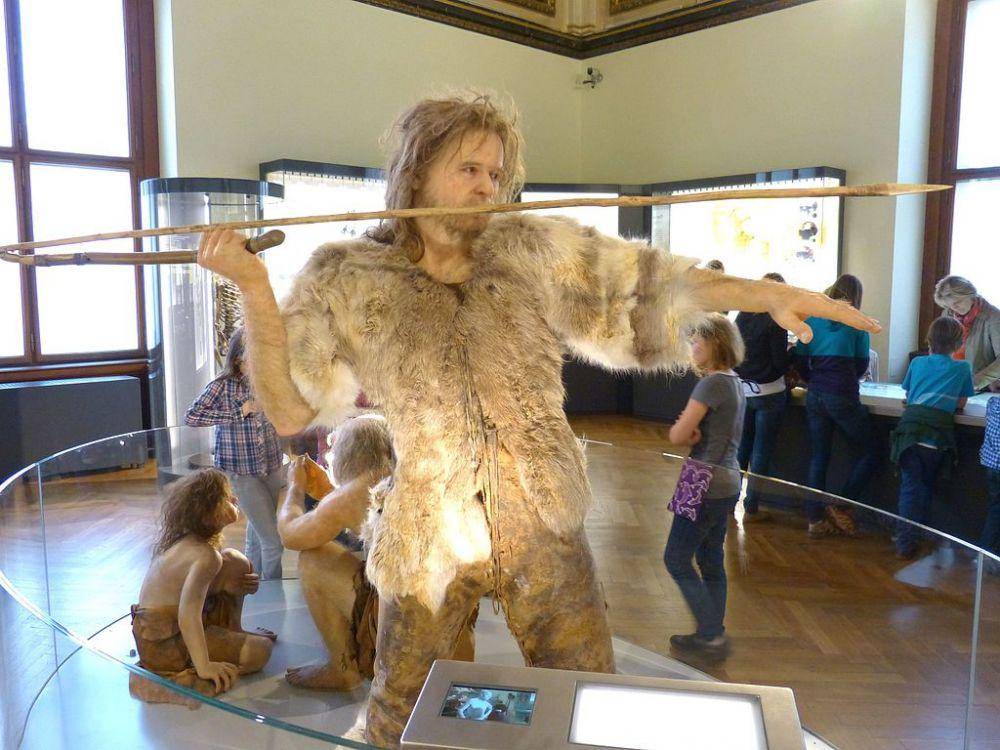 model dari homo sapiens modern yang sudah mulai hidup menetap (commons.wikimedia.org/Wolfgang Sauber)