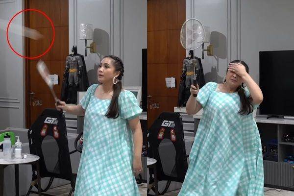 Nagita dan Raffi badminton (YouTube.com/rans entertainment)
