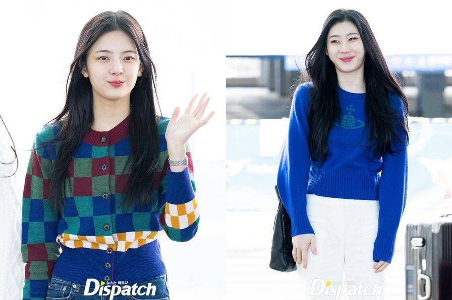 Lia dan Chaeryeong berangkat ke Indonesia dari bandara Incheon (instagram.com/koreadispatch)