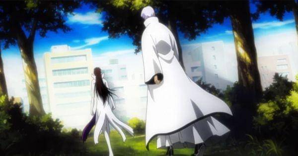Gin dan AIzen tiba di kota Karakura ( Dok. Pierrot / Bleach )
