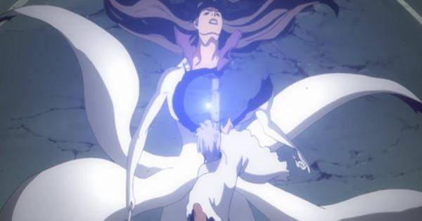 Gin berhasil membawa bagian dada Aizen hancur ( Dok. Pierrot / Bleach )
