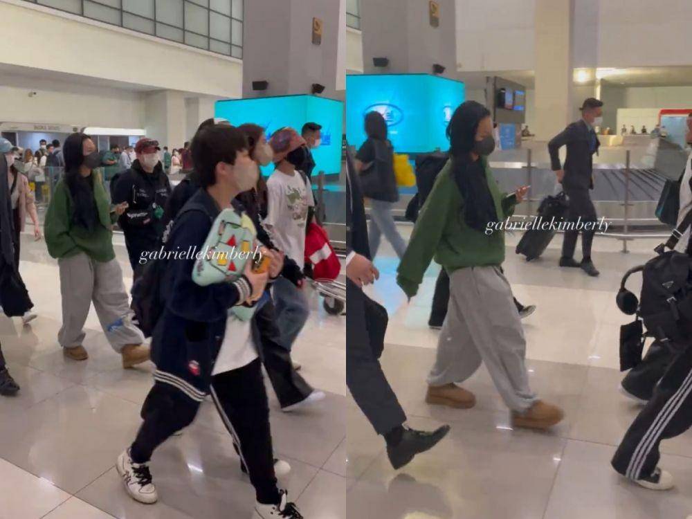 MAMAMOO di Bandara Soekarno Hatta Jumat (3/2/2023) (twitter.com/gabriellekimberly)