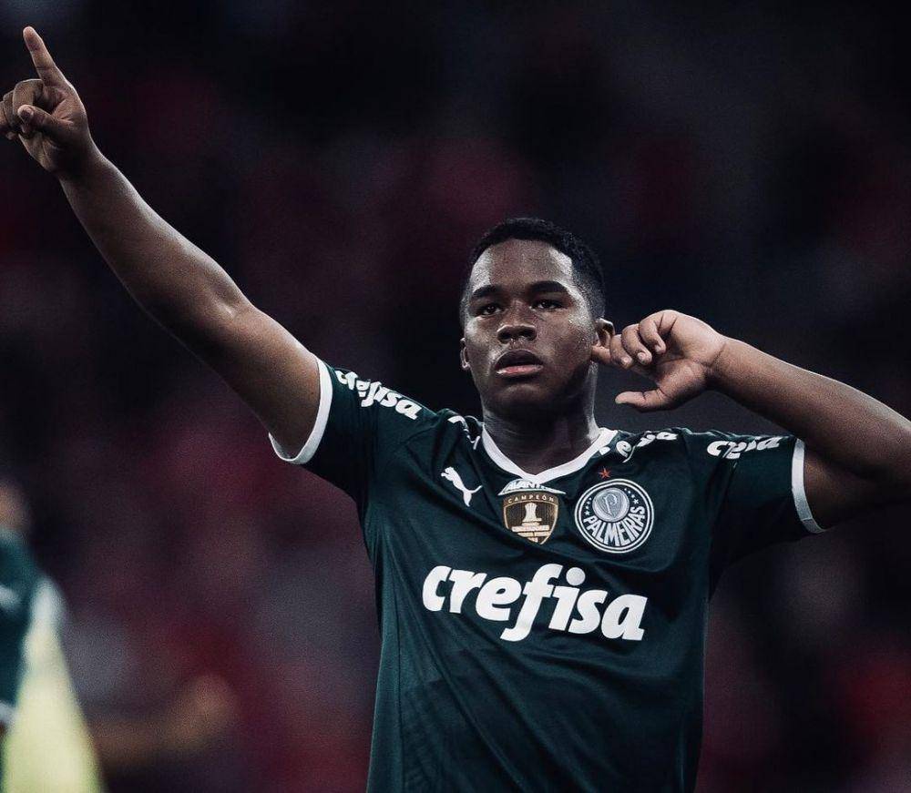 Endrick bermain bersama Palmeiras. (instagram.com/endricki)
