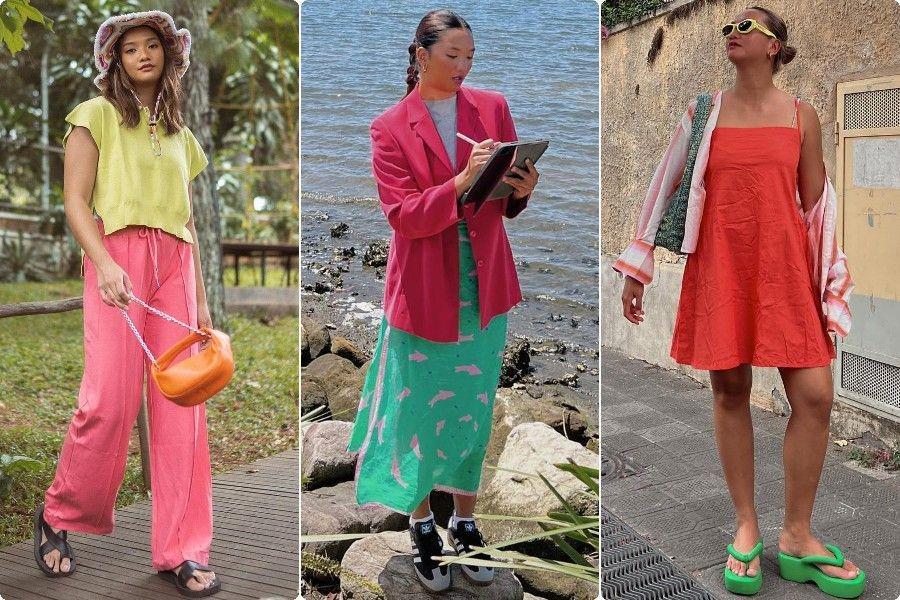 10 OOTD Bertema Colorful ala Sarah Azka, Identik Color Blocking