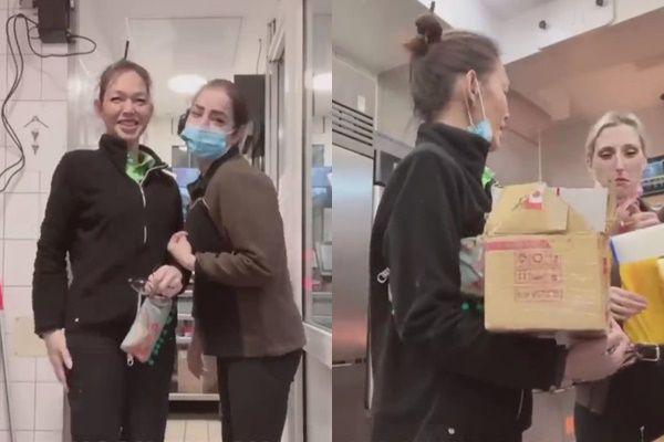 9 Potret Bunda Corla Bagi Oleh-oleh dari Indonesia ke Teman McD