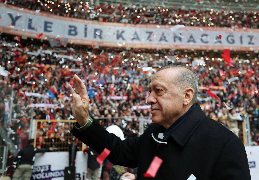 Presiden Turki, Recep Tayyip Erdogan saat menghadiri acara di Stadion Nef (instagram.com/rterdogan)