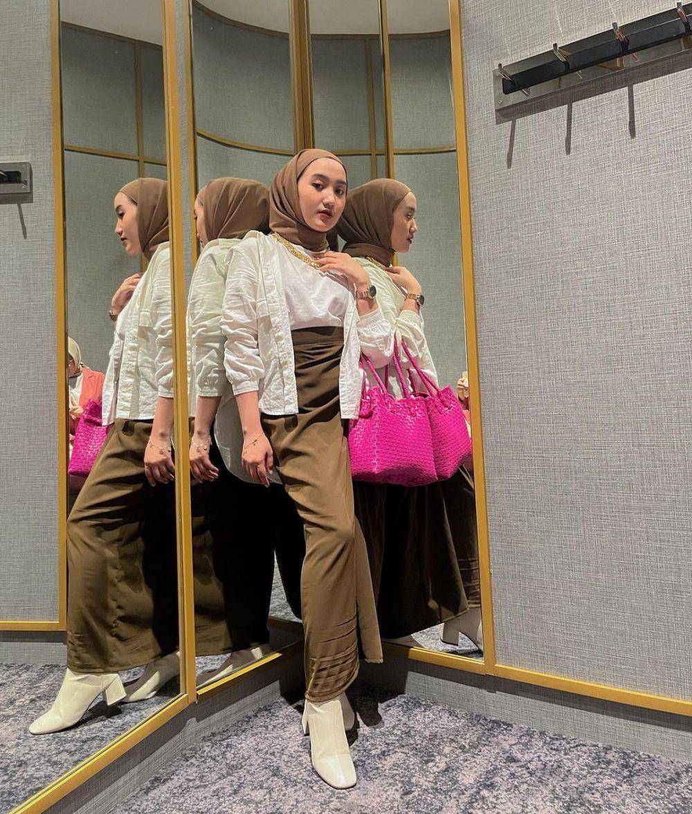 mix and match brownie outfit ala Thafanya Sabila (instagram.com/thafanyads)
