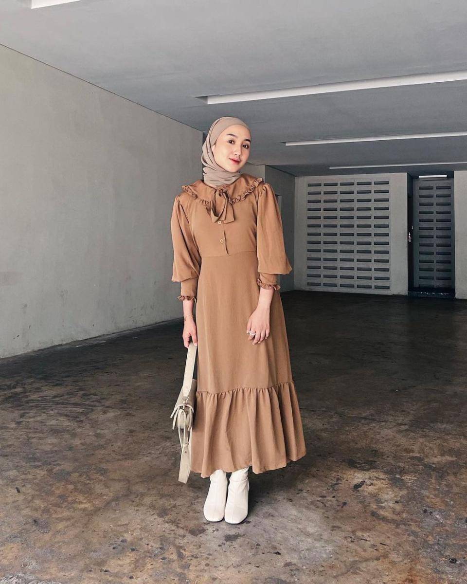 mix and match brownie outfit ala Thafanya Sabila (instagram.com/thafanyads)