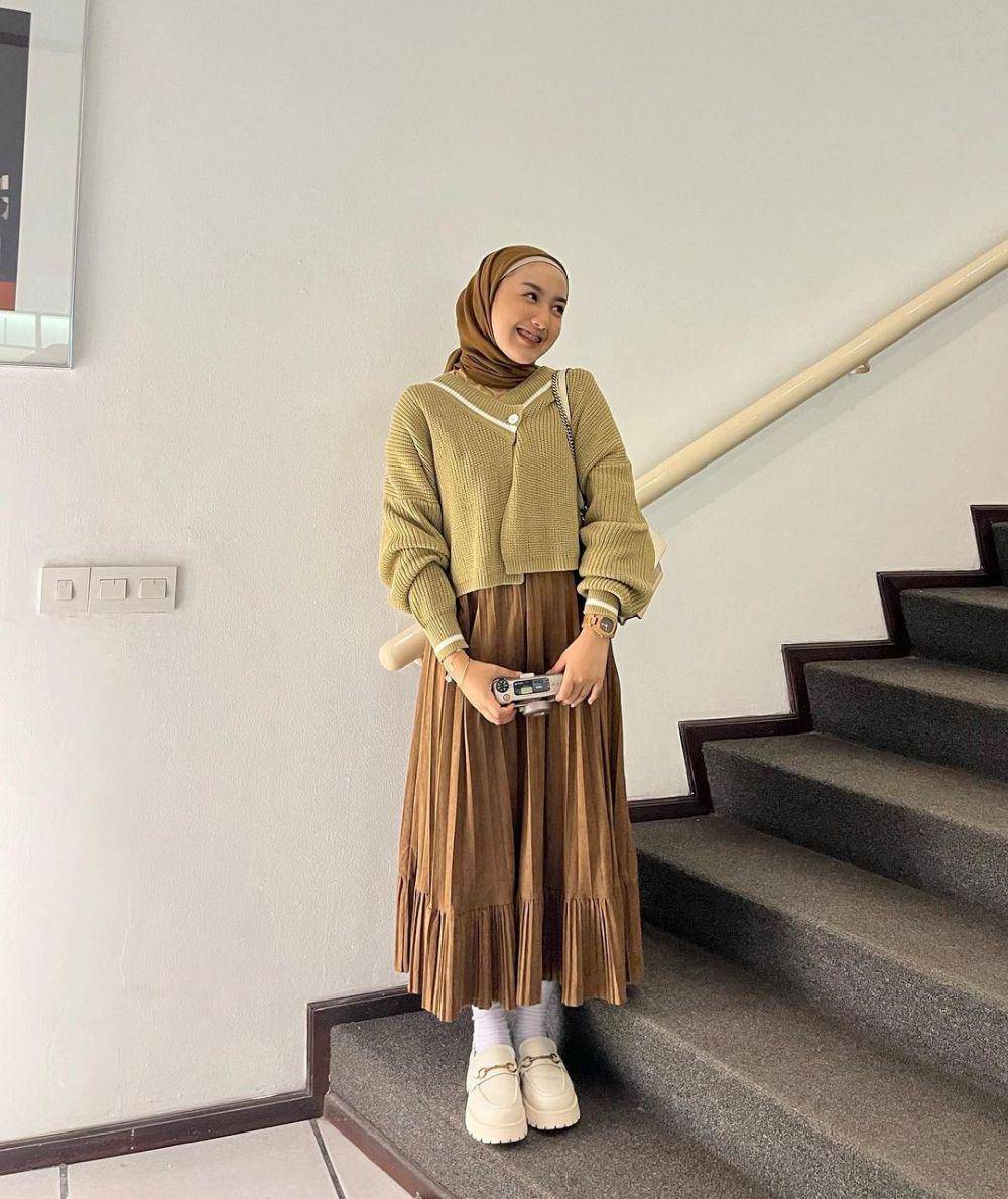 mix and match brownie outfit ala Thafanya Sabila (instagram.com/thafanyads)