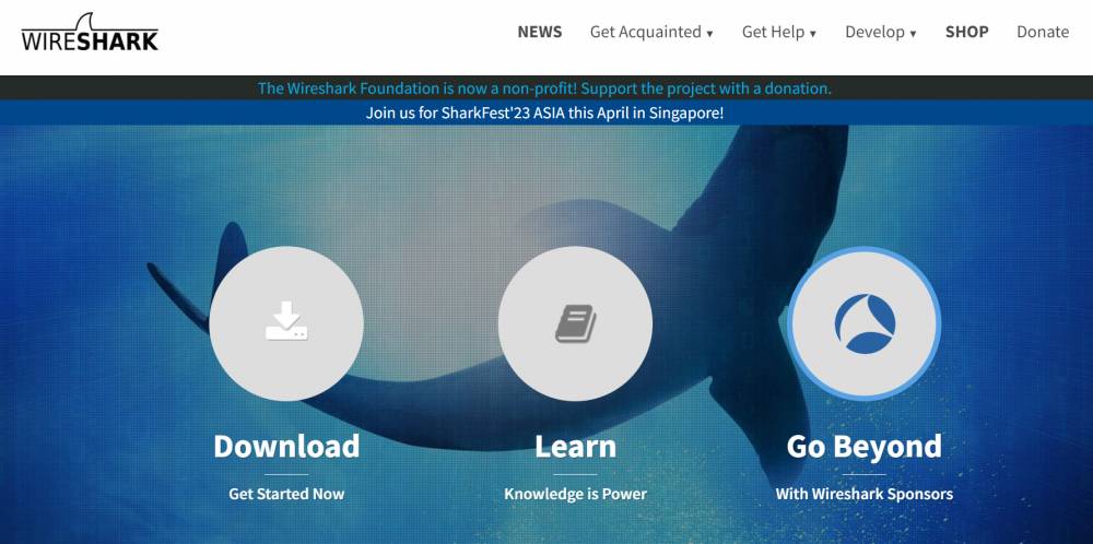 ilustra Wireshark (wireshark.org/)