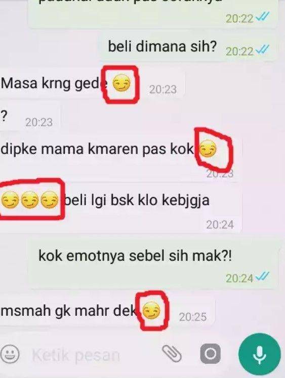 momen salah pilih emoticon (instagram.com/rumah_shitmeme.id)