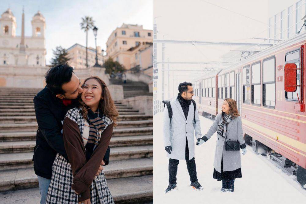 pemotretan honeymoon Kiky Saputri dan Muhammad Khairi (instagram.com/kikysaputrii)