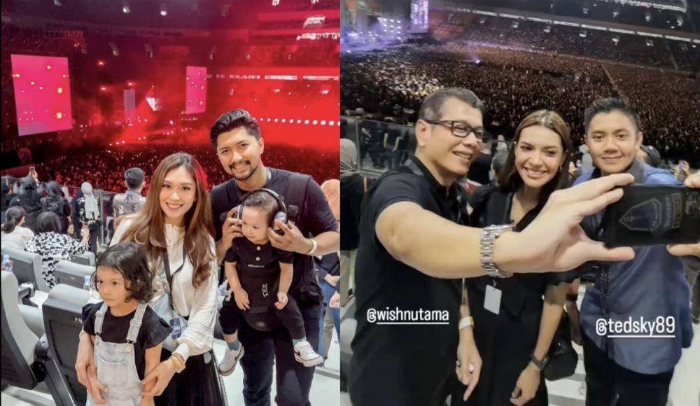 artis dan pejabat yang menonton konser Dewa 19 (instagram.com/luthyasury |instagram.com/najwashihab)