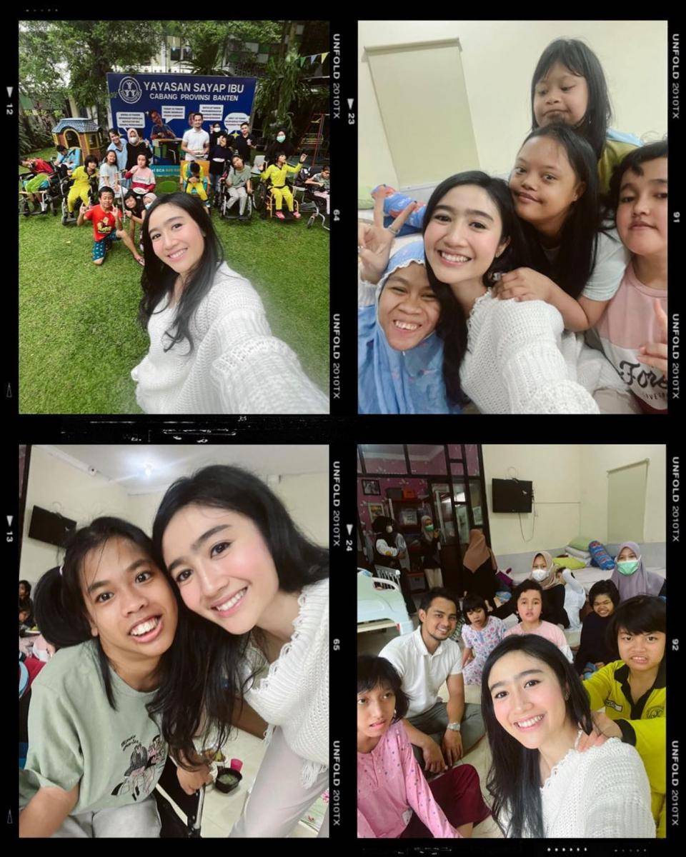 potret Febby Rastanty rayakan ultah bersama anak-anak penyandang disabilitas (instagram.com/febbyrastanty)
