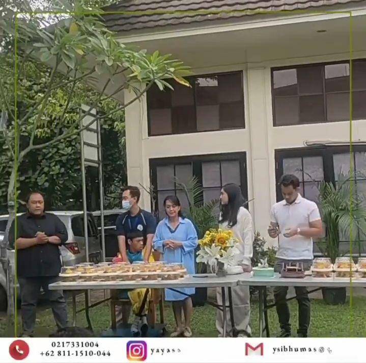 potret Febby Rastanty rayakan ultah bersama anak-anak penyandang disabilitas (yayasansayapibubanten)