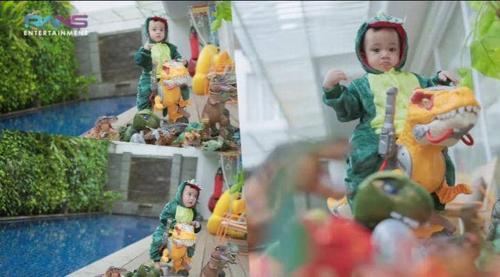 momen di balik photoshoot Cipung dan pasukan dino (youtube.com/Rans Entertainment)