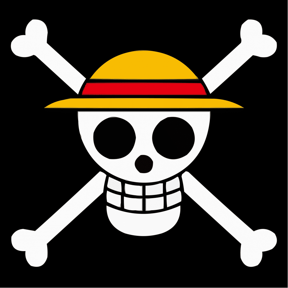 Jolly Roger Bajak Laut Topi Jerami.