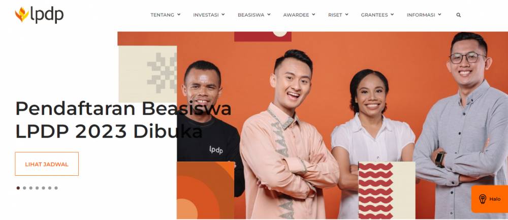 Situs beasiswa LPDP (lpdp.kemenkeu.go.id)