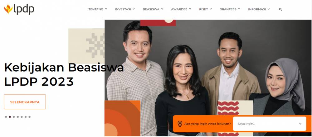 Situs beasiswa LPDP (lpdp.kemenkeu.go.id)