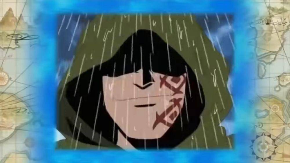 Momen setelah Garp menjelaskan Dragon ayah Luffy. (Dok. Toei Animation/One Piece)