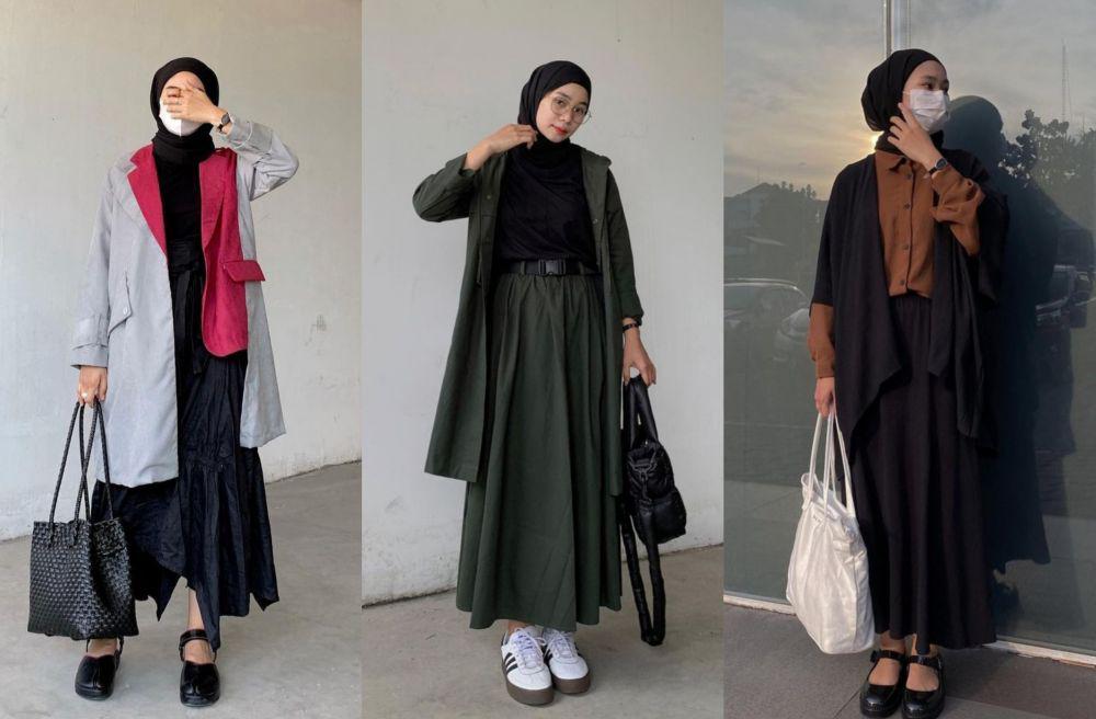 10 Referensi Office Look Bawahan Rok ala Fitri Hasiani, Memikat!