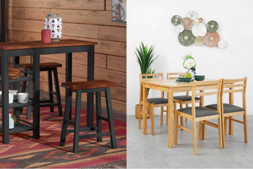 5 Rekomendasi Dining Set Nuansa Cokelat di Bawah Rp3 Juta, Modern!