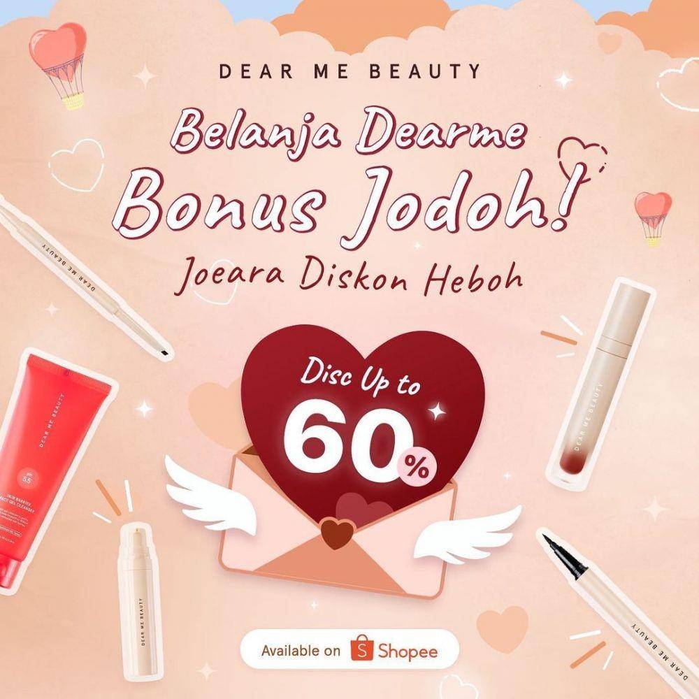Promo skincare dan makeup Februari 2023. (instagram.com/dearmebeauty)