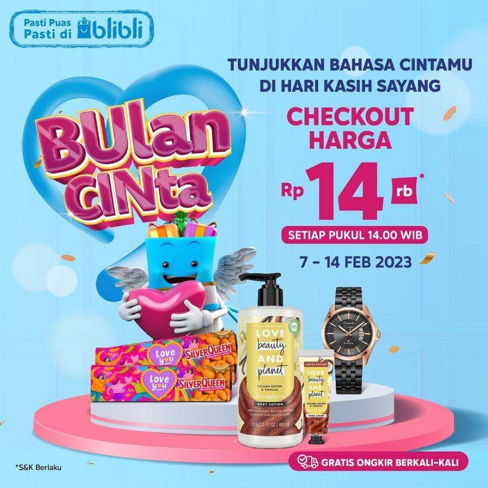 Promo skincare dan makeup Februari 2023. (instagram.com/bliblidotcom)