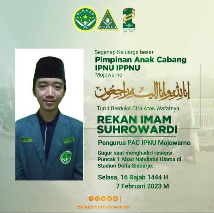 Peserta 1 Abad NU Meninggal saat Perjalanan ke GOR Sidoarjo